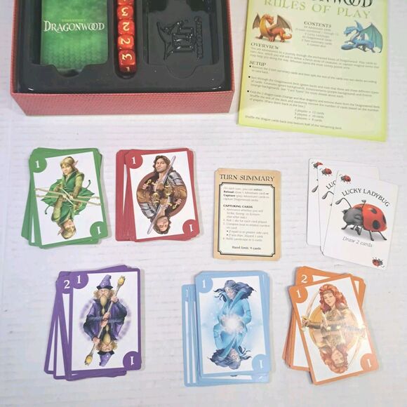 Dragonwood Game Of Dice & Daring Complete Card Game 2-4 Players Ages 8+ Strategy - Picture 3 of 5